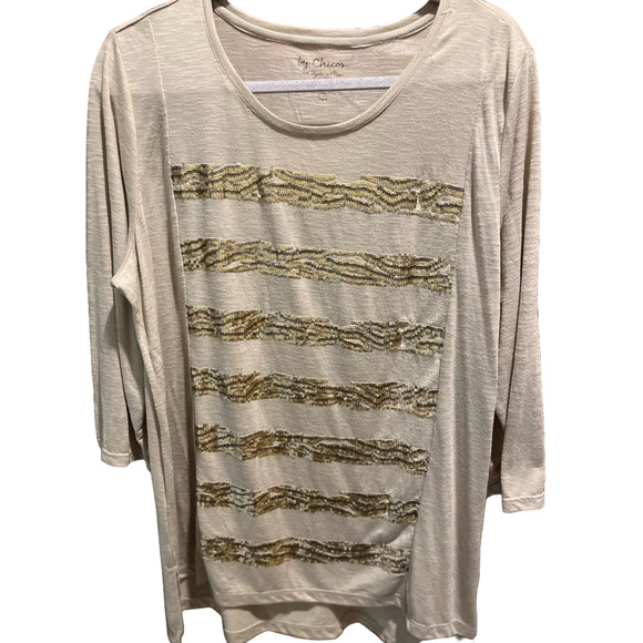 Chico's Tops - 27. WOMENS CHICO’S ZENERGY 3/XL DETAIL TOP